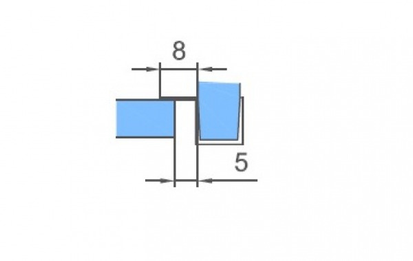 WS F9 - für 10 mm Glas, L = 250 cm